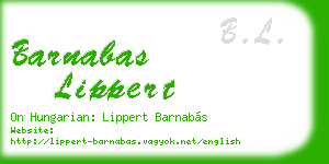 barnabas lippert business card